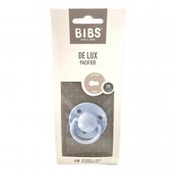 Пустышка силиконовая  BIBS De Lux-Baby blue 0+ мес. 