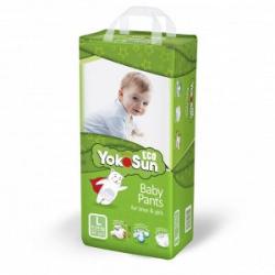 Детские подгузники-трусики YokoSun Eco размер L (9-14 кг) 44 шт.